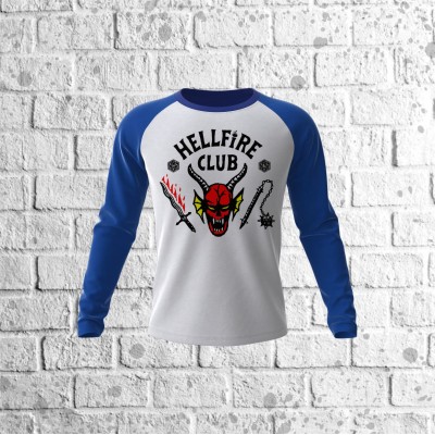 Тениска с дълъг ръкав Stranger Things - Hellfire Club